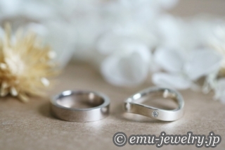 着替えなくても良いマリッジリングが欲しかったんです。