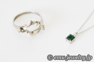 譲り受けたリングを、どんなファッションにも、どんなシチュエーションにもマッチするシンプルなペンダントにリフォームさせて頂きました。