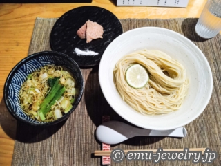 三鷹「麺屋 さくら井」昆布水つけ麺 醤油