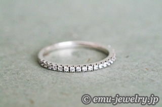 お預かりしたダイヤモンドに素材をプラスしたリフォーム。