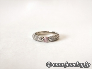 東京　武蔵野市　吉祥寺　ピンクダイヤ　ダイヤモンド　リング　エンゲージリング　婚約指輪